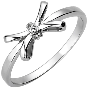 Ring aus 925 Silber mit 3 Zirkonia Silberring Fingerring rhodiniert Damen