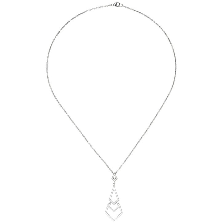 Collier mit Anhänger 925 Silber 46 Zirkonia 45cm