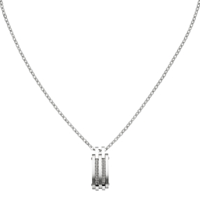 Halskette Collier Kette mit Anhänger aus Edelstahl 50-55cm Halsschmuck Unisex
