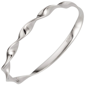 Ring aus 585 Gold Weißgold gedreht Goldring Fingerring Damenring schlicht