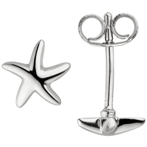 Paar Ohrstecker Stern Seestern aus 925 Silber Ohrringe Ohrschmuck Kinder