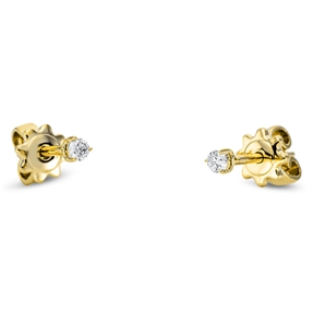 Solitaire Ohrstecker aus 750 Gelbgold 2 Brillanten 0,06ct TW-SI 2,2x2,2mm