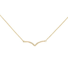 Collier Halskette Halsschmuck Rundankerkette mit Anhänger 585 Gelbgold 42-45cm