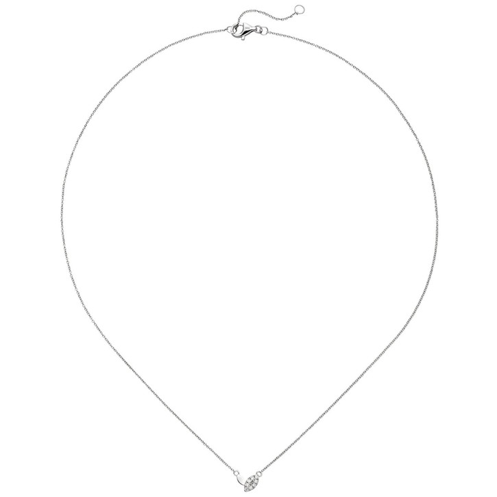 Collier aus 585 Weißgold mit 8 Brillanten