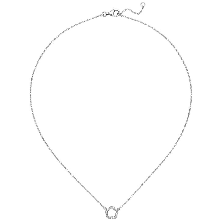 Collier mit Anhänger Blume 925 Silber
