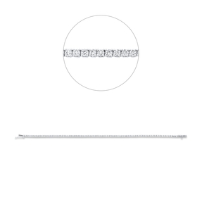 Armband aus 750 Weißgold 94 Brillanten 1,82ct TW-SI B:1,8mm L:1,9 cm