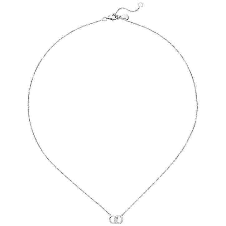 Collier Halskette aus 925 Silber mit 13 Zirkonia