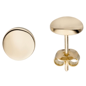 Ohrstecker aus 333 Gold Gelbgold Ø7mm Ohrschmuck Ohrringe schlicht glänzend