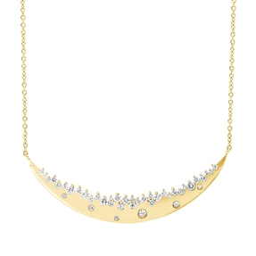 Collier aus 750 Gold Gelbgold 41 Brillanten 0,51ct TW-SI L:45,7cm
