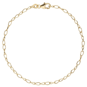 2,3mm Armband Weit-Ankerkette Armkette Armschmuck aus 375 Gold Gelbgold 19cm