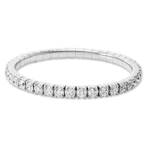 Armband Flex-Band aus 750 Weißgold 41 Brillanten 9,51ct TW-SI L:17cm 4er-Krappe Armband Flex-Band aus 750 Weißgold 41 Brillanten 9,51ct TW-SI L:17cm 4er-Krappe