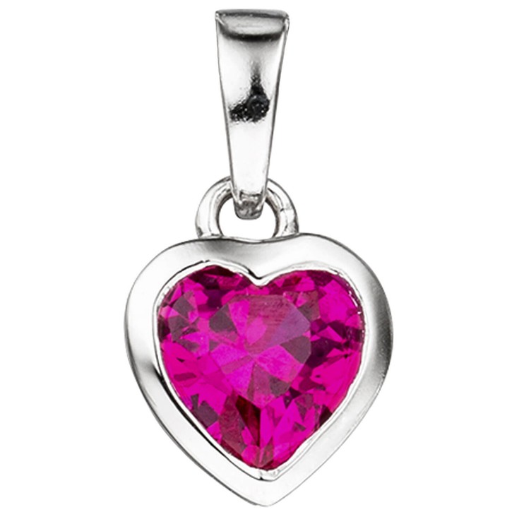 Schmuck-Set Herzen 925 Silber Zirkonia 42cm