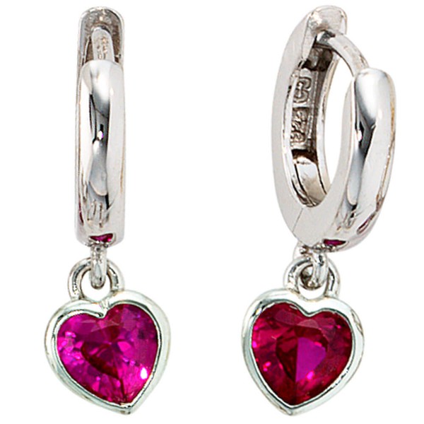 Schmuck-Set Herzen 925 Silber Zirkonia 42cm