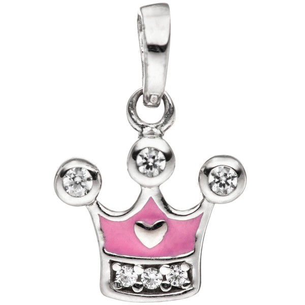 Schmuck-Set Krone 925 Silber Zirkonia 42cm