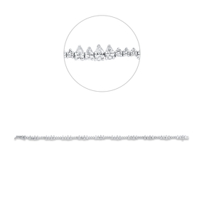Armband aus 750 Gold Weißgold 70 Diamanten 4,88ct W-VSI/SI L:18cm Armband aus 750 Gold Weißgold 70 Diamanten 4,88ct W-VSI/SI L:18cm