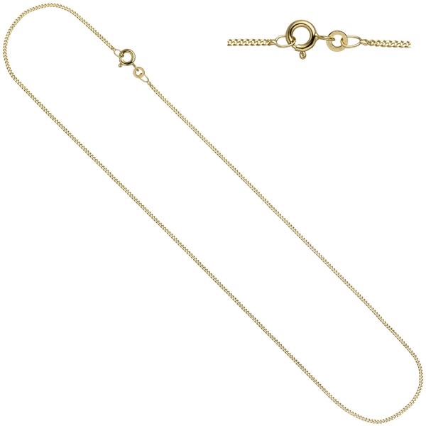 Schmuck-Set Kleeblatt 333 Gelbgold Zirkonia 45cm