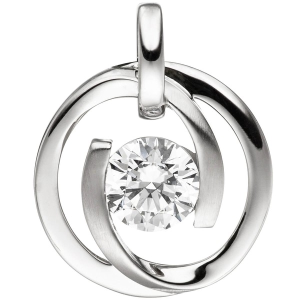 Schmuck-Set aus 333 Weißgold mit Zirkonia 42cm