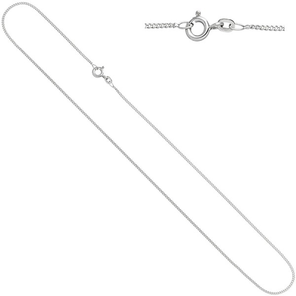 Schmuck-Set Knoten 585 Weißgold 3 Diamanten 42cm