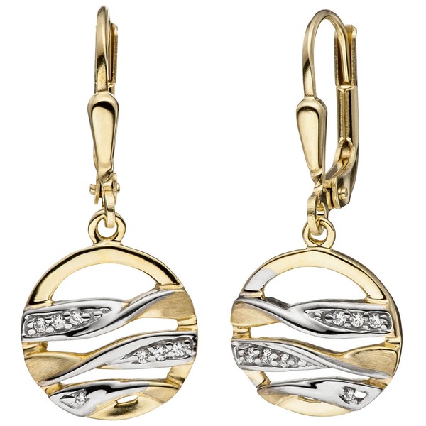 Schmuck-Set aus 333 Gelbgold mit Zirkonia 42cm