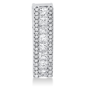 Anhänger Rechteck aus 750 Gold Weißgold 44 Diamanten 0,69ct 19,2x5mm