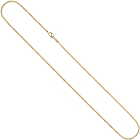 1,5mm Erbskette Halskette Collier aus 585 Gold Gelbgold 40cm