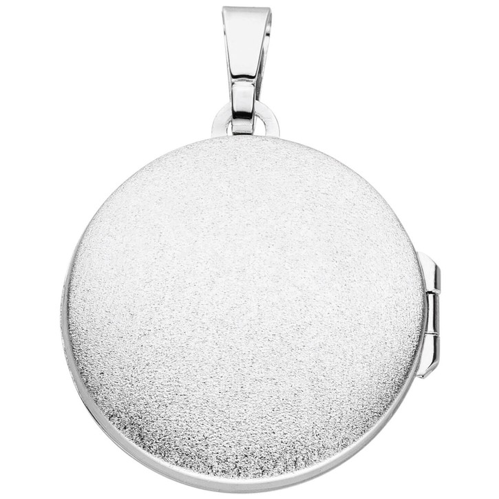 Medaillon Weltkarte aus 925 Silber rund