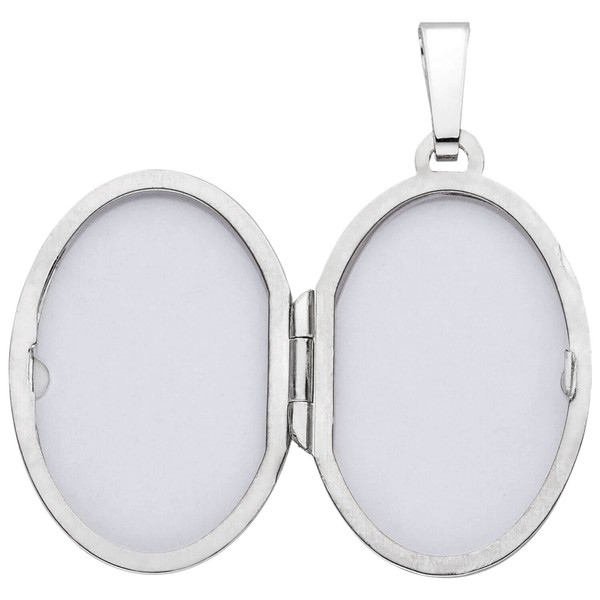 Medaillon aus 925 Silber Muster mit Struktur