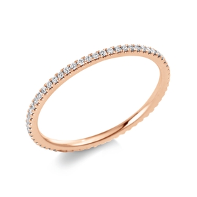 Memoire Ring aus 585 Gold Rotgold 54 Brillanten 0,21ct TW-SI B:1,2mm