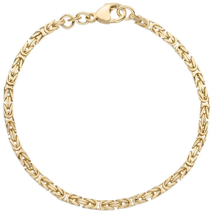 2.8mm Königsarmband aus 333 Gelbgold massiv 19cm