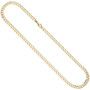 5,7mm Halskette Collier Panzerkette oval flach aus 333 Gold Gelbgold massiv 50cm 5,7mm Halskette Collier Panzerkette oval flach aus 333 Gold Gelbgold massiv 50cm