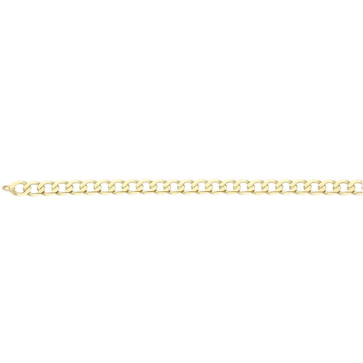 5.7mm Panzerarmband aus 333 Gelbgold massiv 19cm