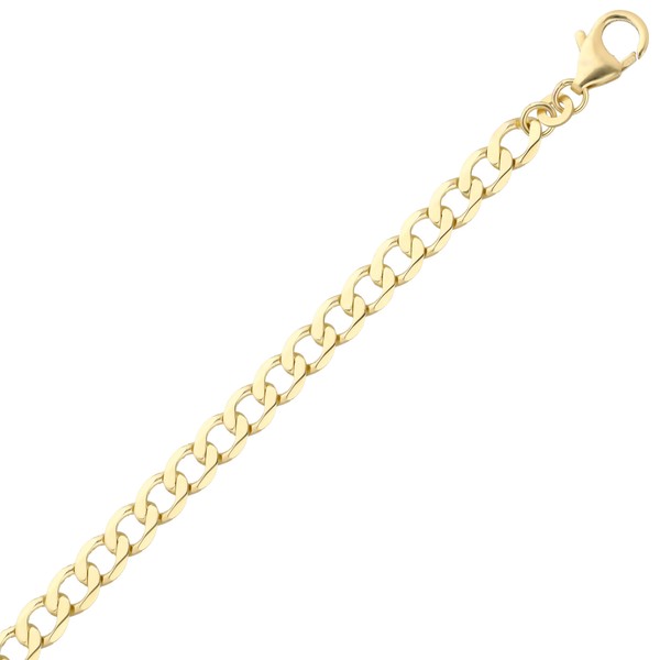 5.7mm Panzerarmband aus 333 Gelbgold massiv 19cm