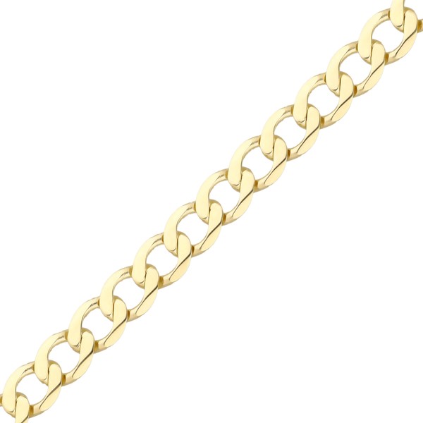 5.7mm Panzerarmband aus 333 Gelbgold massiv 21cm