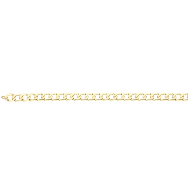 5.7mm Panzerarmband aus 333 Gelbgold massiv 21cm
