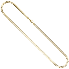 4,6mm Halskette Collier Panzerkette diamantiert 333 Gold Gelbgold massiv 50cm 4,6mm Halskette Collier Panzerkette diamantiert 333 Gold Gelbgold massiv 50cm