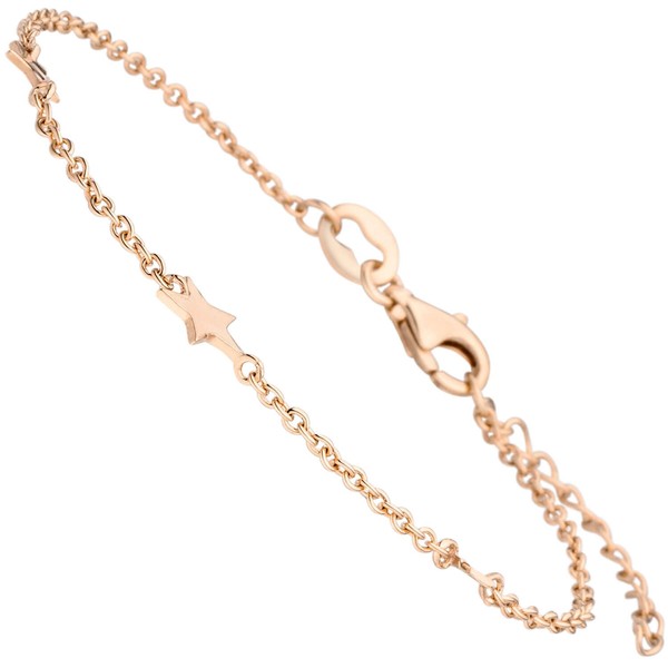 Armband mit 3 Sternen 925 Silber rotgold vergoldet