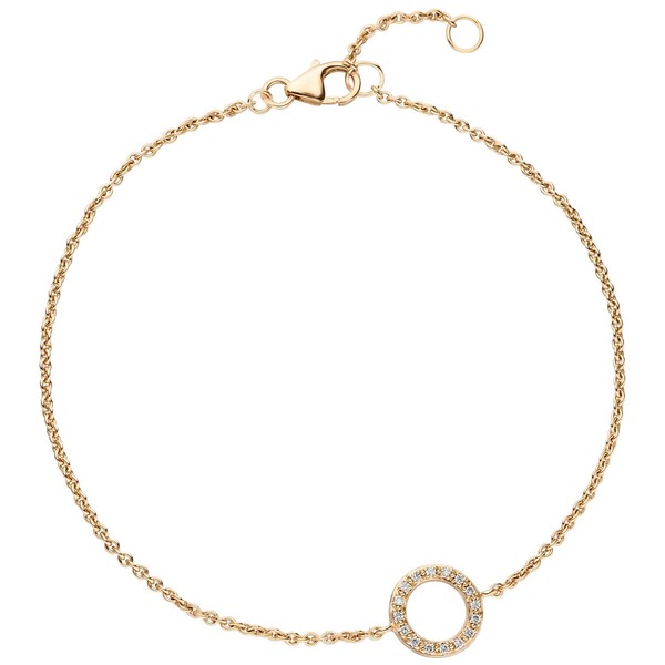 Armband aus 585 Gelbgold mit 16 Brillanten