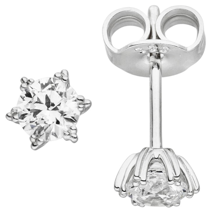Schmuck-Set Stern 333 Weißgold mit Kette 45cm