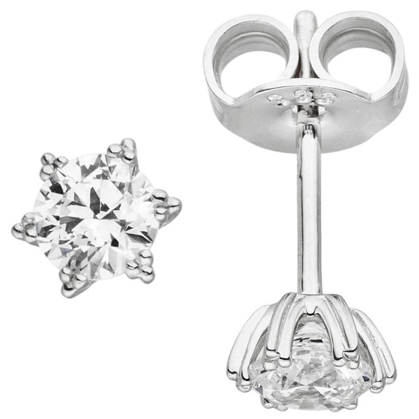 Schmuck-Set Stern 333 Weißgold mit Kette 45cm