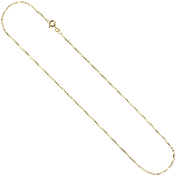 Schmuck-Set 333 Gelbgold Granat-Herzen mt Kette 45cm