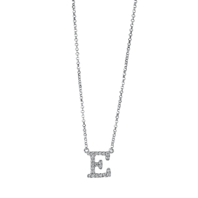 Collier aus 750 Gold Weißgold 22 Brillanten 0,1ct TW-SI L:43,2cm