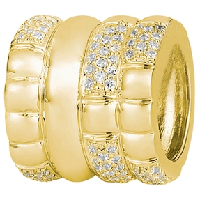 Anhänger Bead 11,6x12,4mm 585 Gold Gelbgold mit 84 Diamanten Brillanten 0,42 Ct. Anhänger Bead 11,6x12,4mm 585 Gold Gelbgold mit 84 Diamanten Brillanten 0,42 Ct.