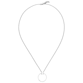 Collier Halskette aus 585 Gold Weißgold mit 14 Diamanten 0,07 Ct. W-SI 45cm Collier Halskette aus 585 Gold Weißgold mit 14 Diamanten 0,07 Ct. W-SI 45cm