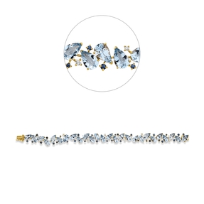 Armband aus 750 Gelbgold 56 Saphire 16,96ct blau 6 Brillanten 0,18ct TW-SI Armband aus 750 Gelbgold 56 Saphire 16,96ct blau 6 Brillanten 0,18ct TW-SI