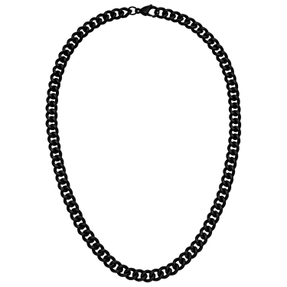 9,2mm Panzer-Kette Halskette aus Edelstahl schwarz beschichtet 55cm für Herren 9,2mm Panzer-Kette Halskette aus Edelstahl schwarz beschichtet 55cm für Herren