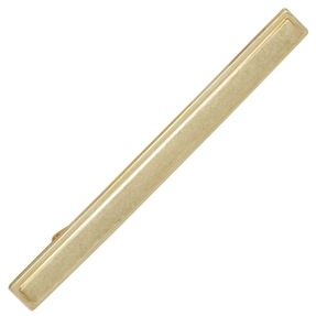 Krawattenschieber aus 333 Gold Gelbgold und 925 Silber teilmattiert Herren Krawattenschieber aus 333 Gold Gelbgold und 925 Silber teilmattiert Herren