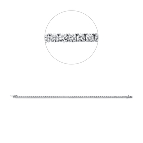 Armband aus 750 Gold Weißgold 64 Brillanten 3,14ct TW-SI B:2,9mm L:18cm 4er-Krappe Armband aus 750 Gold Weißgold 64 Brillanten 3,14ct TW-SI B:2,9mm L:18cm 4er-Krappe