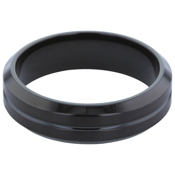 Herrenring aus Edelstahl schwarz beschichtet