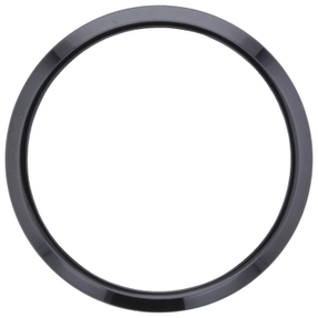 Ring Herrenring Edelstahl schwarz beschichtet teilmattiert schlicht Breite 5,9mm