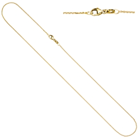 1,1mm Ankerkette diamantiert Halskette Collier aus 750 Gold Gelbgold 45cm 1,1mm Ankerkette diamantiert Halskette Collier aus 750 Gold Gelbgold 45cm
